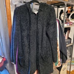 Hooded cardigan